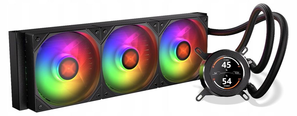 Krux HydroGlance 360 LCD, raffreddamento ad acqua Immagine del prodotto 