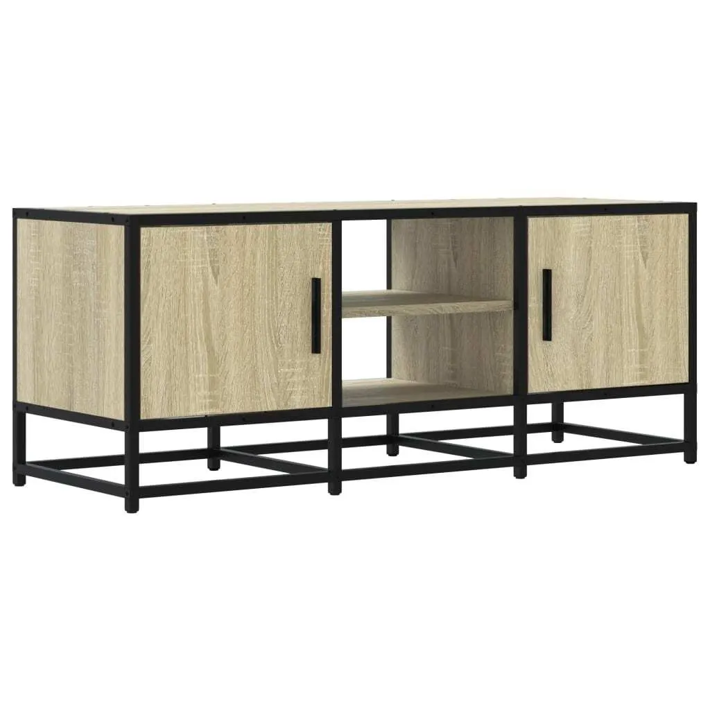 Mobile TV Robusto 100 cm vidaXL | Rovere Sonoma e Metallo Antigraffio