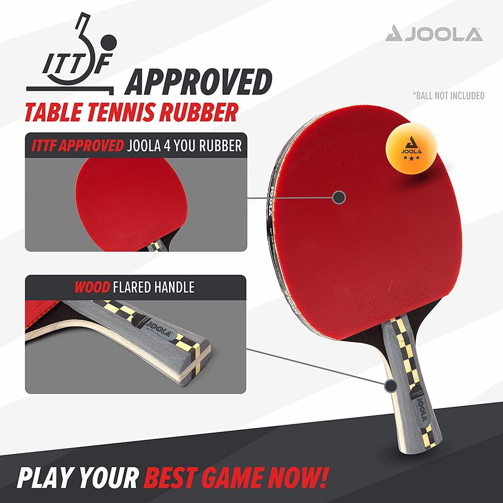 JOOLA Tischtennisschläger Carbon PRO Tischtennis Wettkampfschläger 2,0mm ITTF 