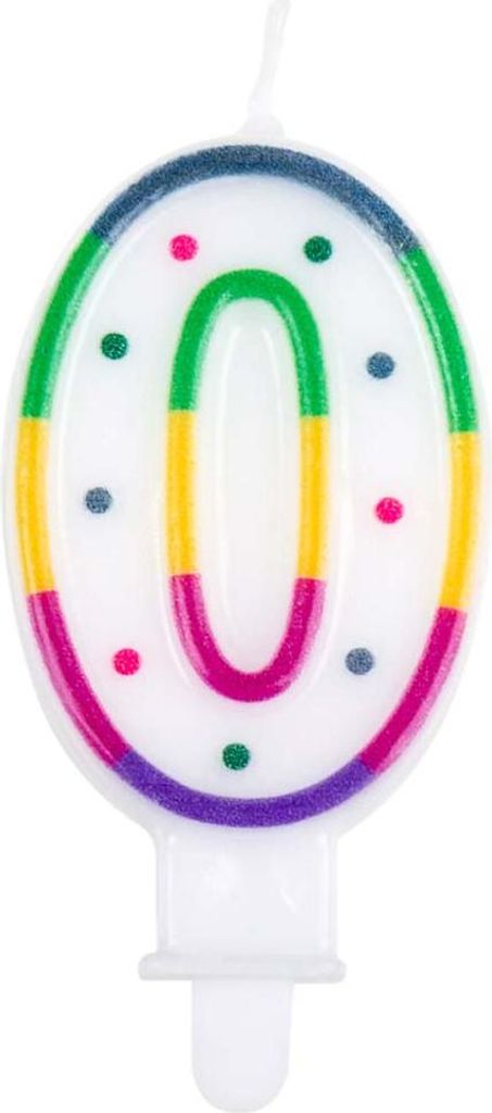 Geburtstagskerze Zahlen 0-9 Zahlenkerze 7,5 cm Kuchen-Deko, Produktbild 