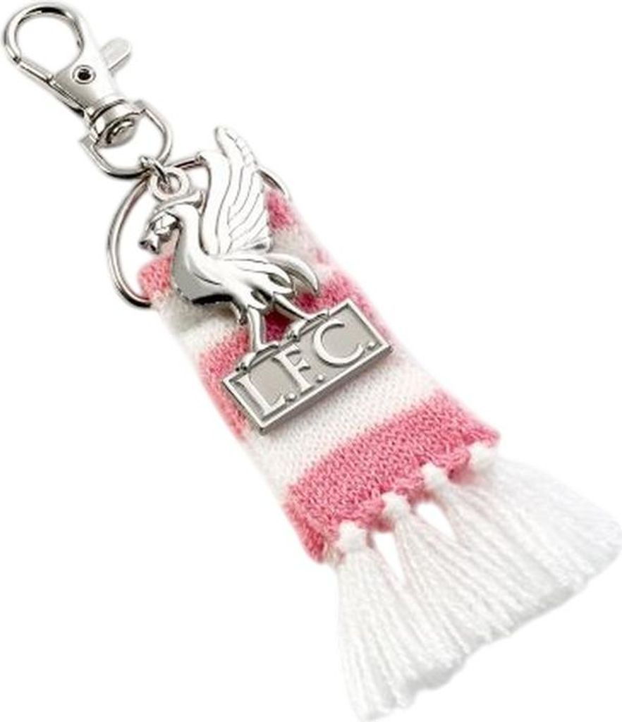 Liverpool FC - Schlüsselanhänger, Wappen Streifen BS6075 (Einheitsgröße) (Pink/Weiß)