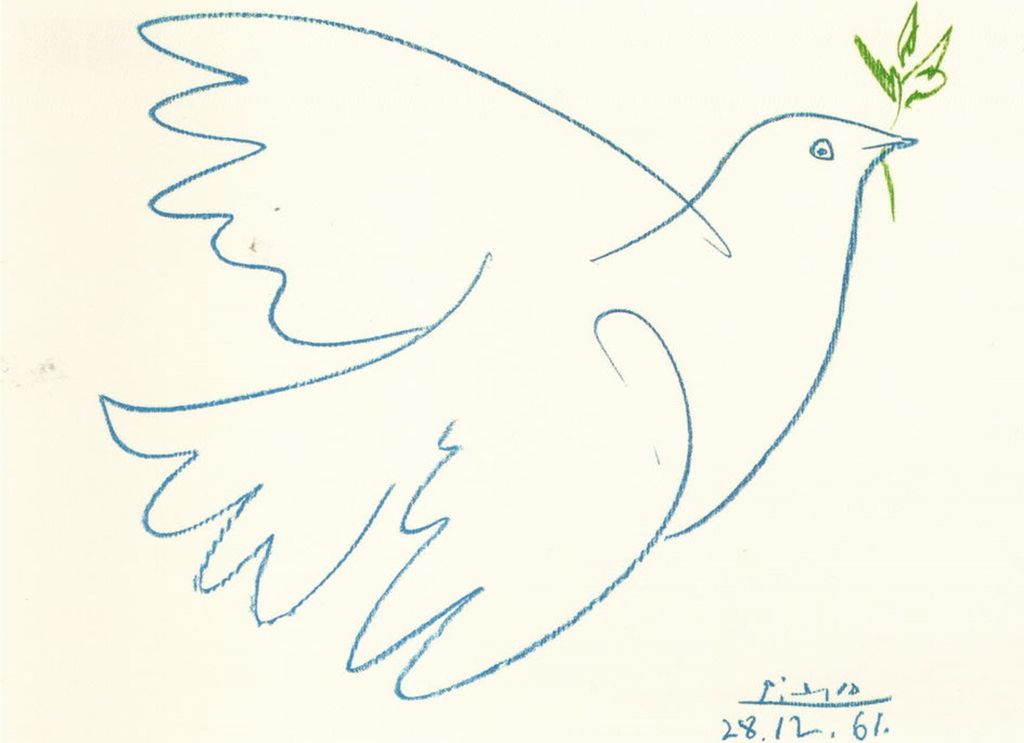 Kunstkarte Pablo Picasso "Colombe bleue" Produktbild 
