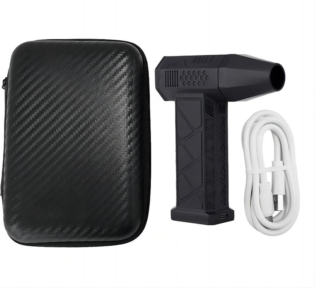 Handheld Turbo Fan 52M/S 130000 RPM Brushless Motor Blower Type C Rechargeable Air Duster 2Pcs 3000mAh Batterie in Serie