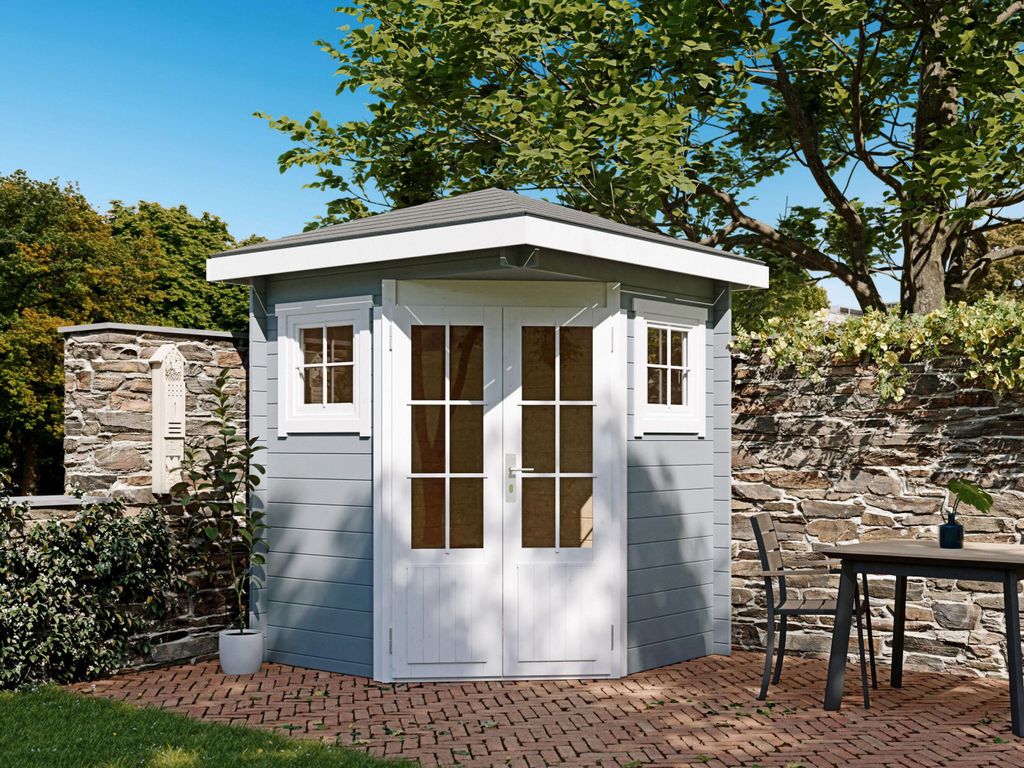 Fjordholz 5-Eck Gartenhaus Modell Evelyn 1A