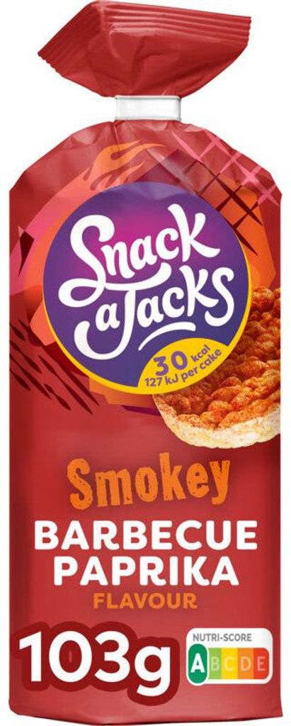 Snack a Jacks Rijstwafels BBQ Paprika 103g – Chrupiące Zdjęcie produktu 