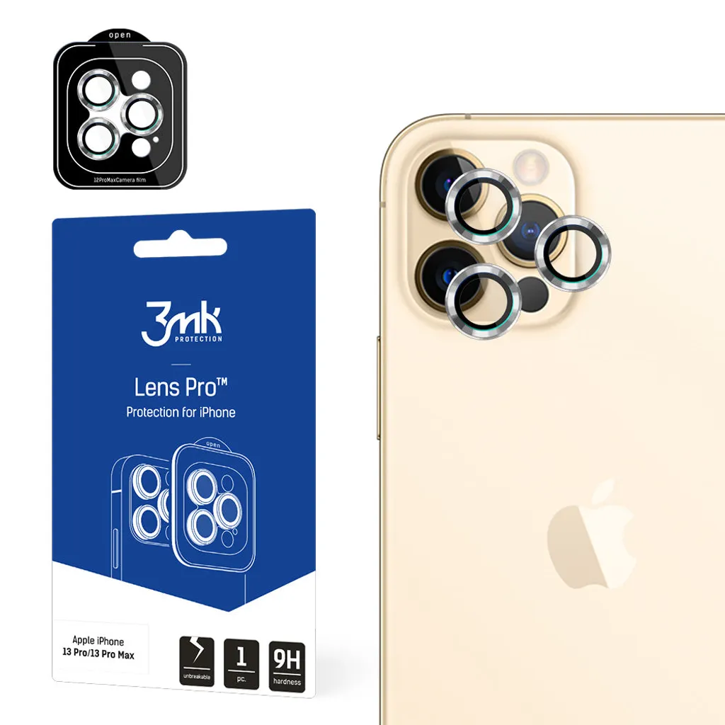Protezione Lente 3mk Pro Argento per Apple iPhone 12 Pro Max Luxury