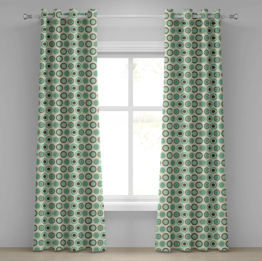 OFFERTA Tenda ABAKUHAUS 280x245 Retrò: Prezzo Shock per 2 Pannelli