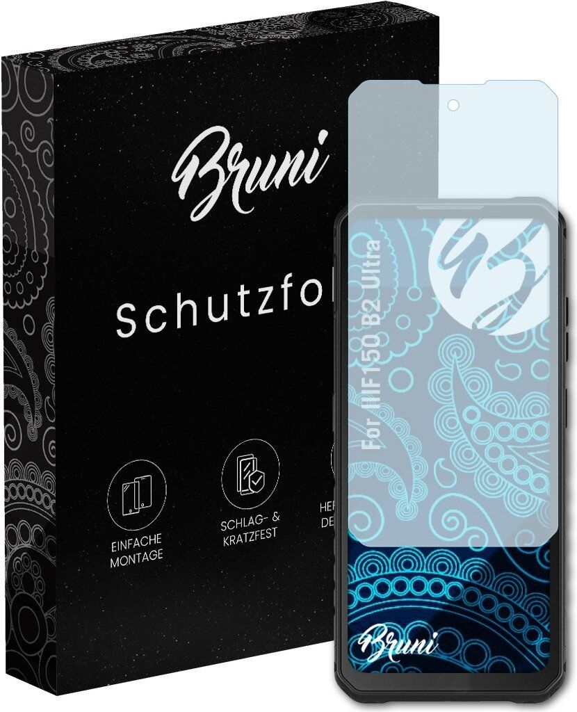 Bruni Basics-Clear 2x Schutzfolie kompatibel mit IIIF150 B2 Ultra Folie