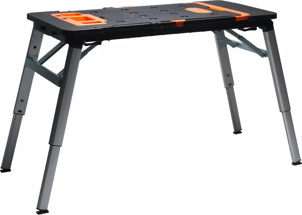 Awtools Table d'atelier pliante 7W1 - Stable pour scier et serrer sans bouger