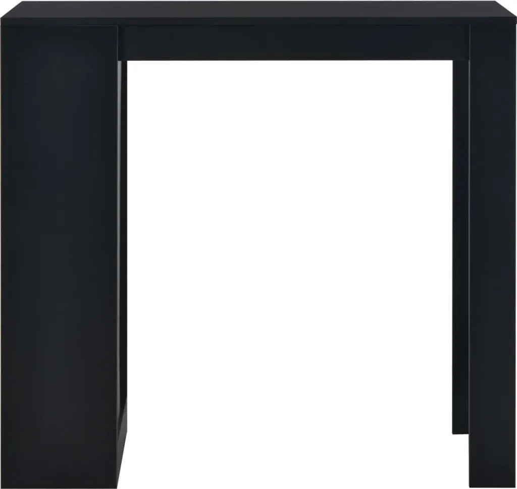 Tavolo Alto da Cucina vidaXL Nero 110 cm - Bancone Moderno Salvaspazio