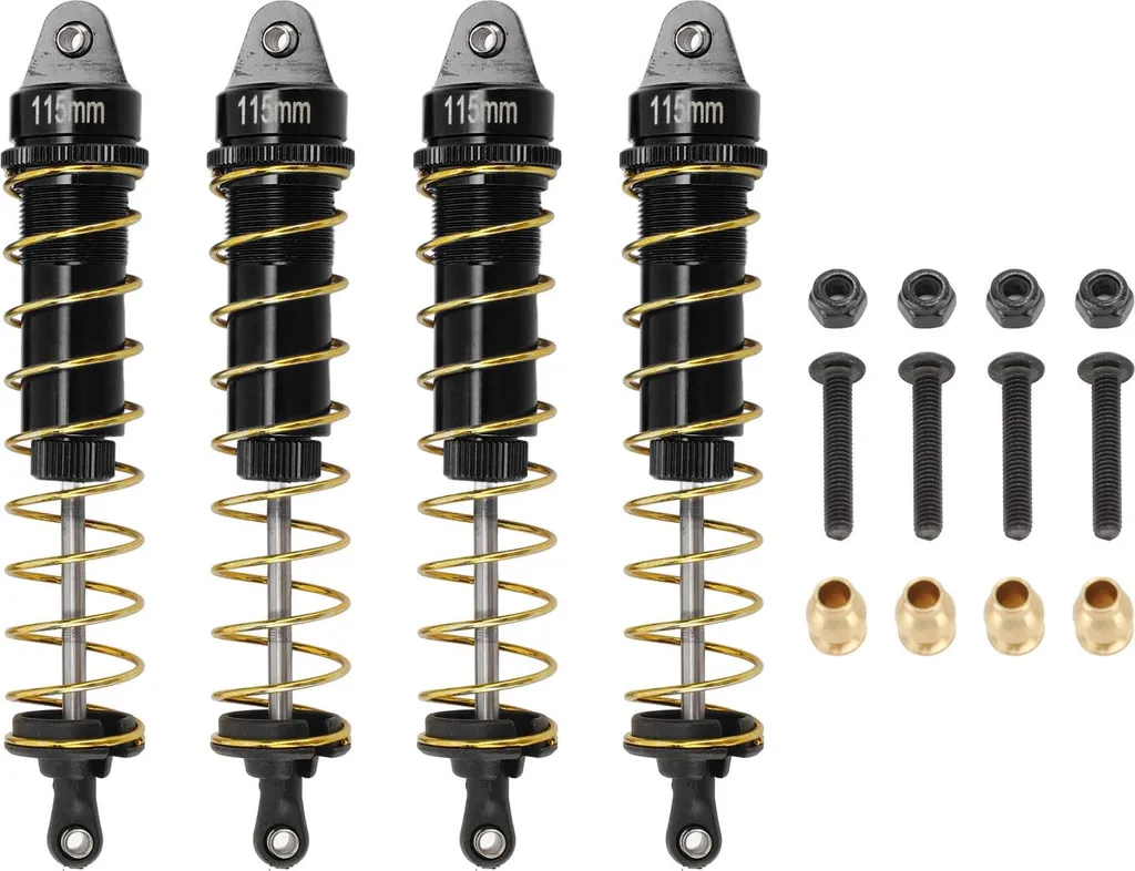 Suspension métallique 115mm pour voiture RC Crawler 1/10 en aluminium
