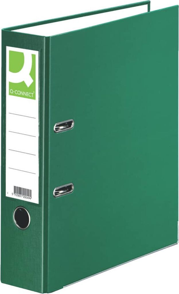 Q-Connect KF18724 Ordner PP - A4, 80 mm, grün