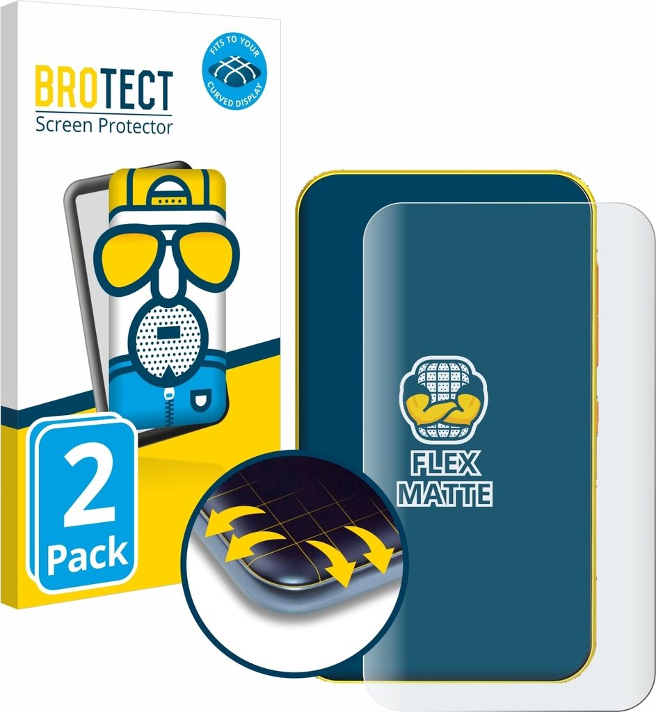 2x BROTECT Fullscreen Schutzfolie für Timmkoo Q5 Displayschutz Folie Fullcover Matt Entspiegelungsfolie