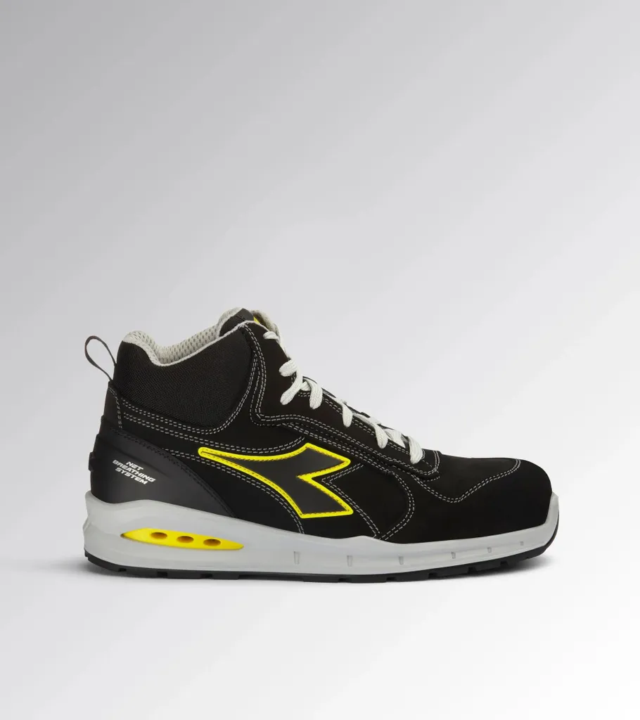 Chaussures Diadora Run Net Airbox Mid S3 S3 SRC Schwarz 44 701.181149