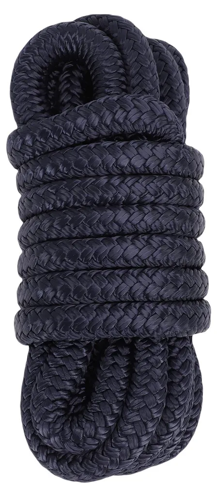 Cordage d'amarrage en nylon bleu marine 1,27 cm x 4,57 m avec boucle