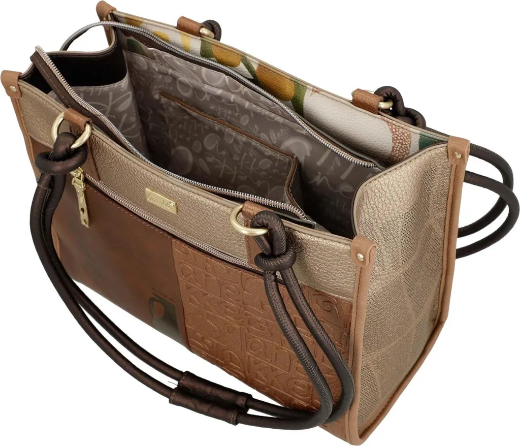Petit sac Muse Amphora Anekke multicolore avec broderies artisanales