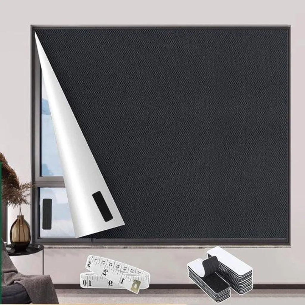 Store occultant portable 200 x 145 cm avec fixation facile sans perçage