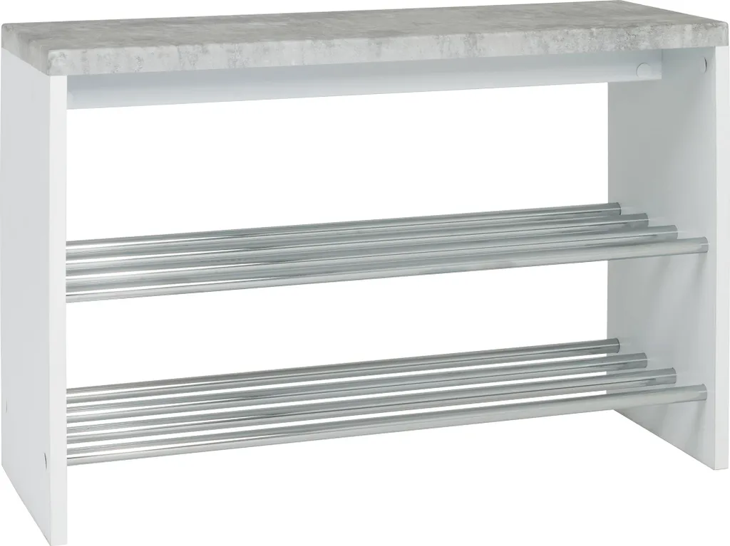 Banc d'Entrée pour Ranger les Chaussures Meuble Gain de Place 81 cm