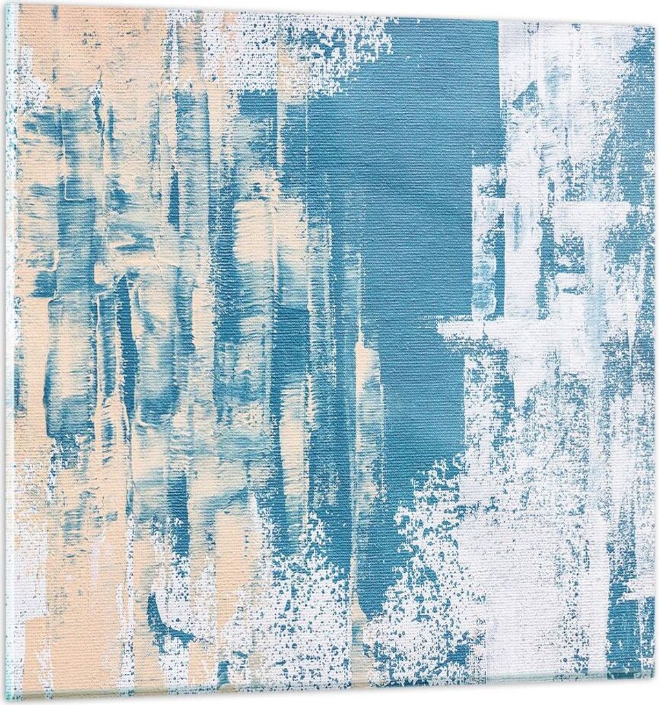 Bilder auf glas - Einteilig - Blau Farben Hintergrund - 70x70cm - Glasbilder - Wandbilder - Bilder - zum Aufhängen bereit - Wanddekoration aus Gla...