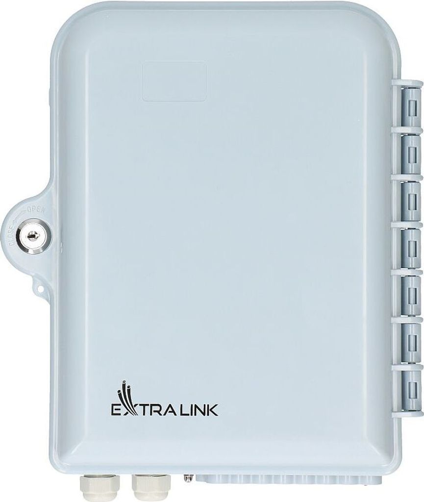 Extralink Emma Glasfaserkasten, 16 Spleiße, weiß