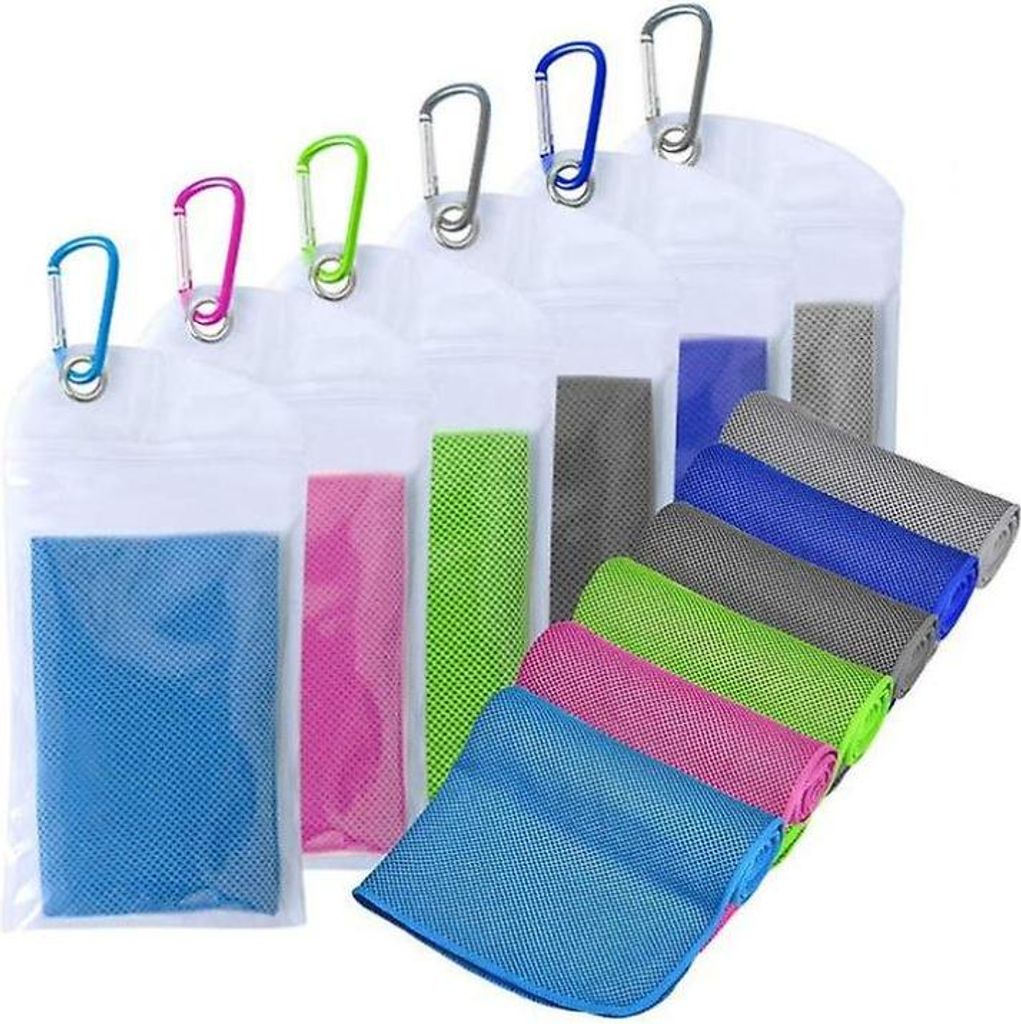 Kühlhandtuch (102 x 30 cm), Eishandtuch, Mikrofaserhandtuch, weiches, atmungsaktives Kühlhandtuch für Yoga und Sport