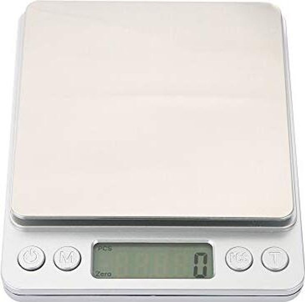 Digitale Küchenwaage hohe Genauigkeit Multifunktionsmesser Futterskala Edelstahlmehl Kaffee Elektronische Backkochen 3 kg/0,1 g