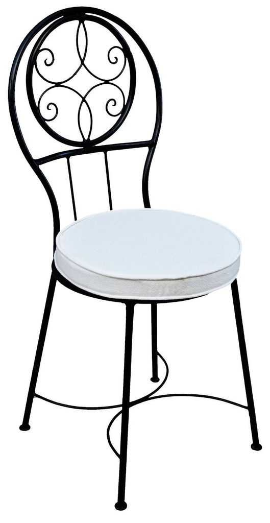 ORIGINALE sedia da giardino mediterranea in metallo nero Immagine del prodotto 