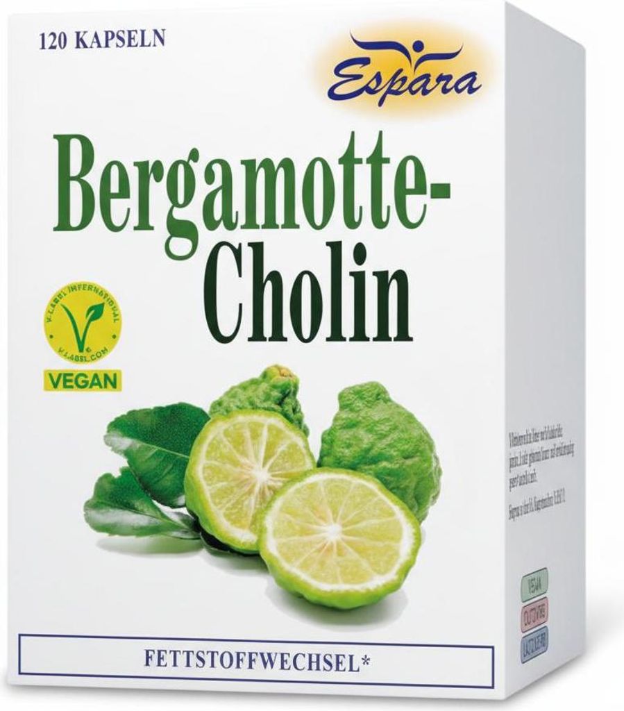 Espara Bergamotte-Cholin Kapseln Nahrungsergaenzung 120 Produktbild 