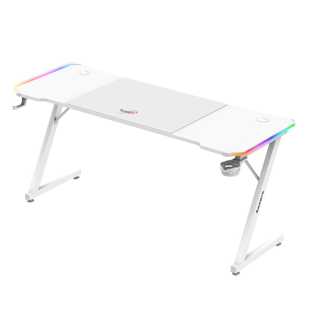 Huzaro Hero 4.8 White RGB - gaming desk Immagine del prodotto 