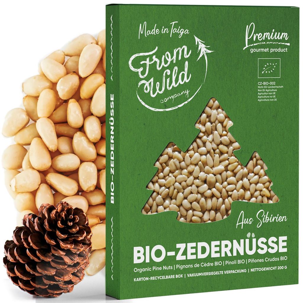 FROM WILD Bio Zedernüsse, Sibirische Pinienkerne, geschält, Produktbild 