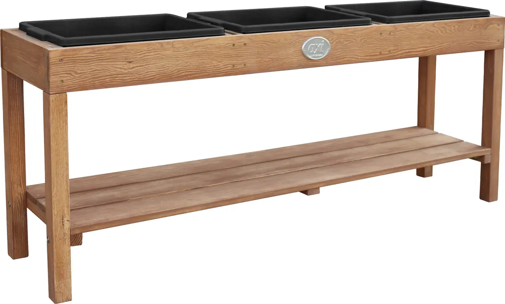 Table sable et eau en bois 124 cm AXI avec étagère de rangement bas