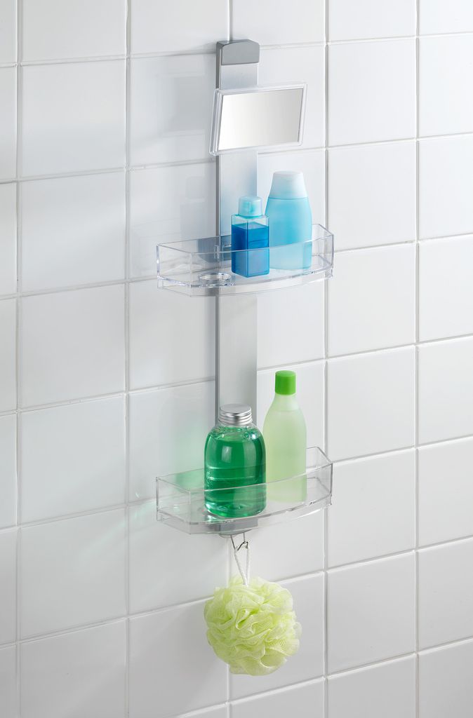 Duschcaddy Premium mit Antibeschlagspiegel