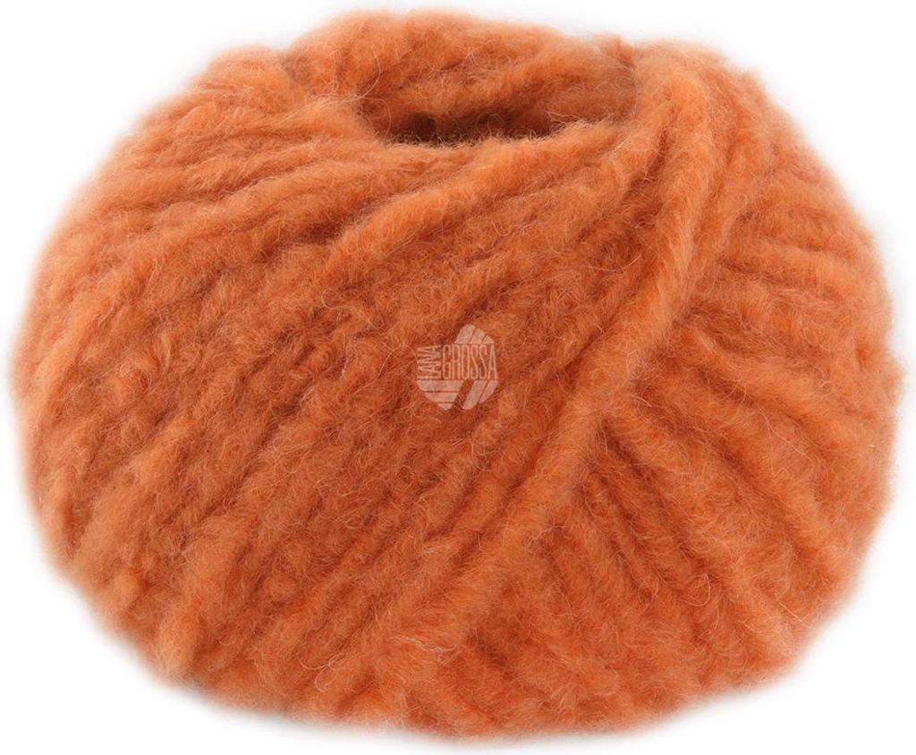 Lana Grossa ROYAL ALPACA Voluminöses Effektgarn aus den feinsten Alpaka Fasern Farbe 004 - Orange