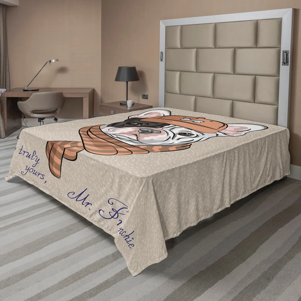 Lenzuolo Sopra ABAKUHAUS Bulldog Francese 266x260 cm Comfort Morbido