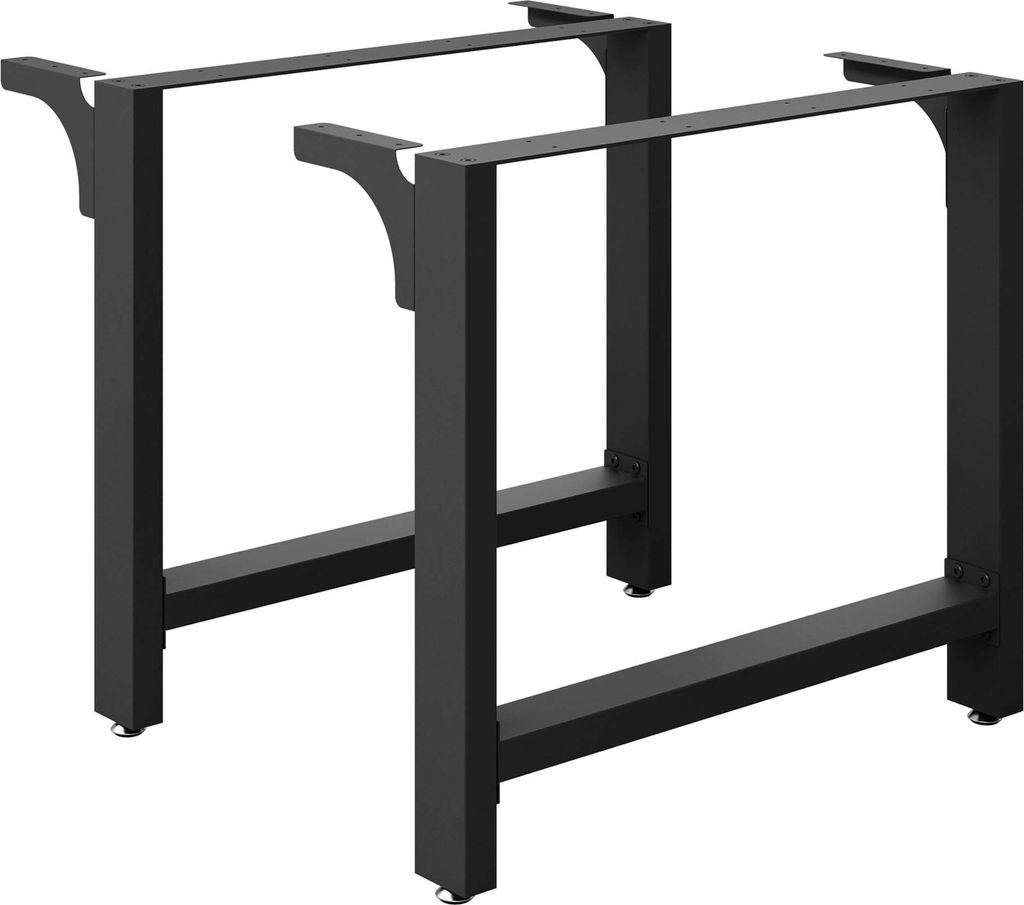 Stalowe nogi stołu Wiltec zestaw 2 kwadratowych rur 90x72cm Zdjęcie produktu 