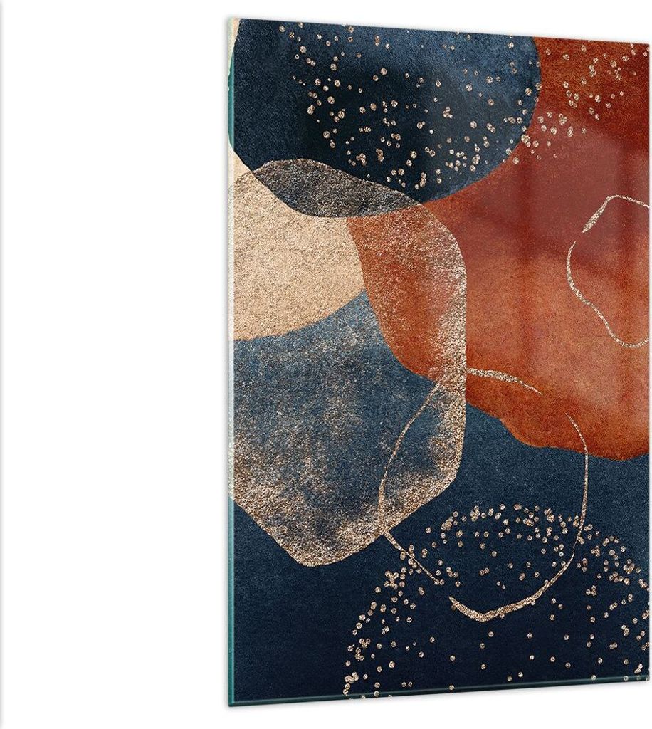 Bilder auf glas - Einteilig - Die Farben Formen Geometrie - 80x120cm - Glasbilder - Wandbilder - Bilder - Wanddekoration aus Glas - Glas Bilder - W...