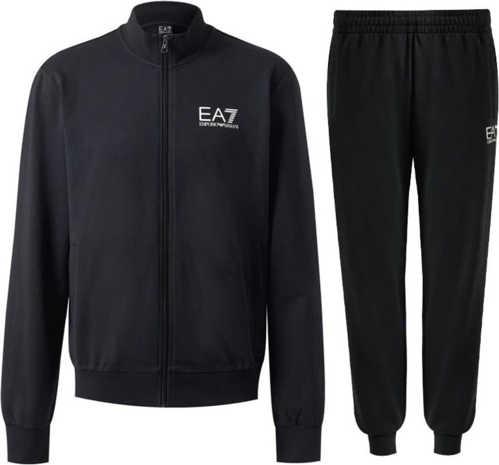 EA7 Trainingsanzug mit Reißverschluss und Logo auf der Produktbild 