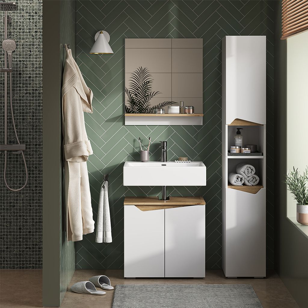 MSV Rideau De Douche Polyester 180x200cm Motif Borneo