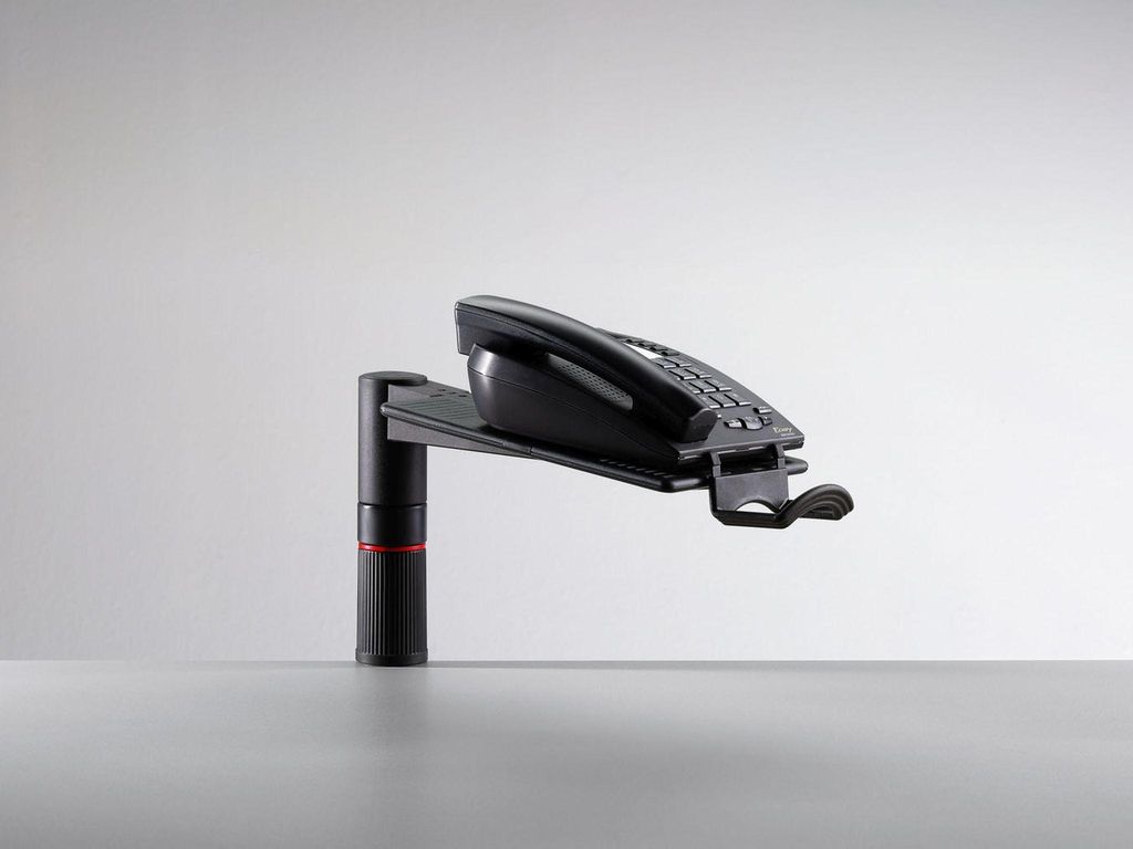 Novus Telefonschwenker PhoneMaster anthrazit, ohne Arm mit Unizwinge 1