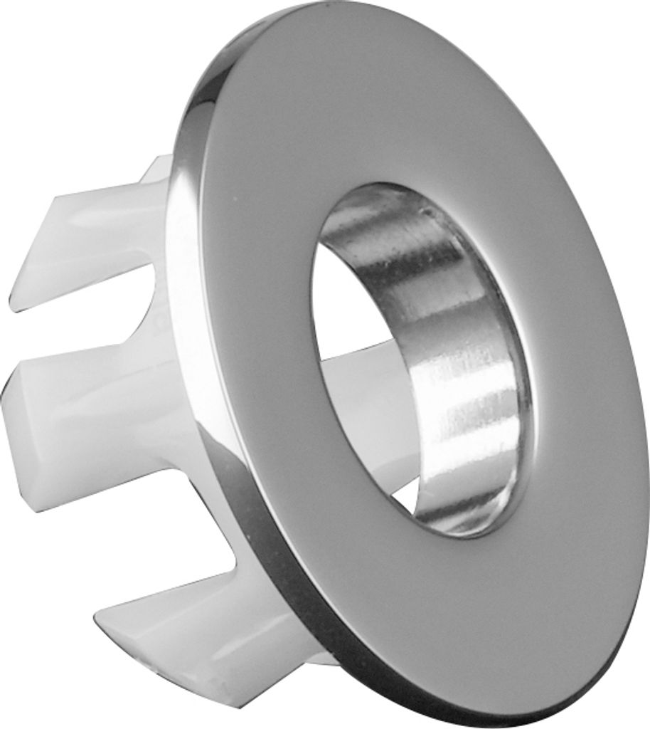 PaulGurkes Überlauf-Clip Metall Chrom Waschbecken Clip Überlaufblende