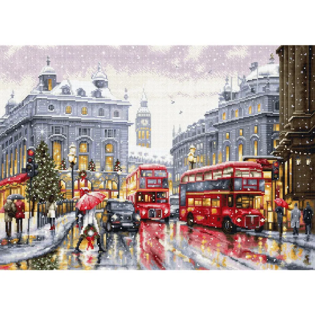 Luca-S Kit Punto Croce London Gold Collection 44,5x32cm | Offerta
