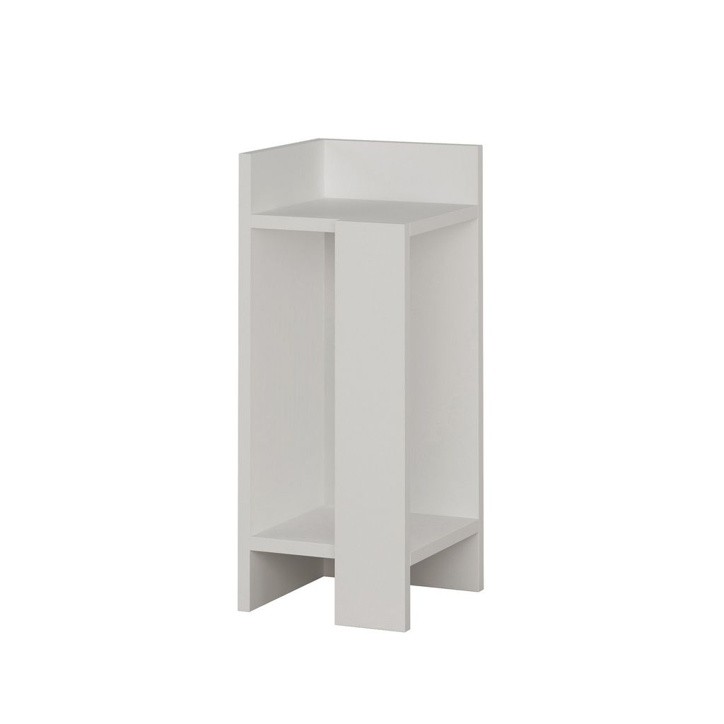 Skye Decor, Elos left - Bílá, Noční stolky a skříňky, Bílá, Obrázek produktu 
