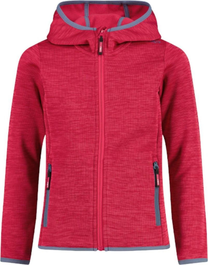 CMP Kinder Outdoor Sweat Jacke aus Knit Tech mit Kapuze pink 152