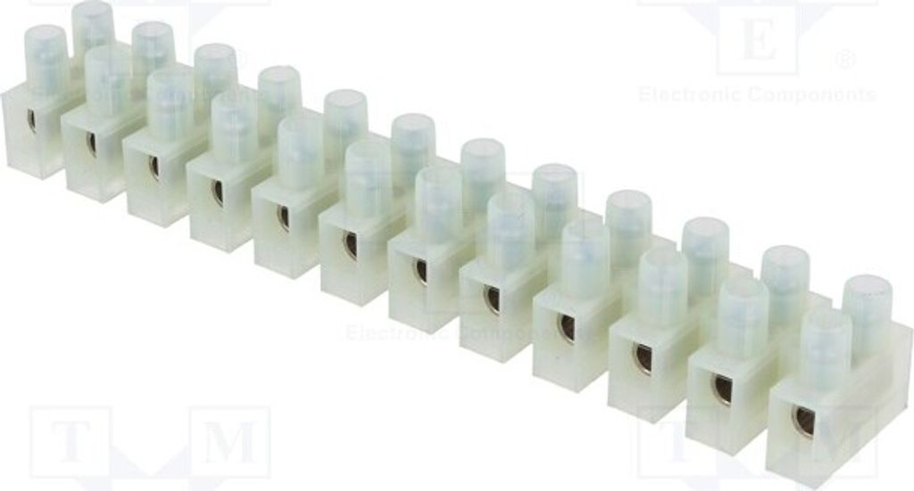 1x Klemmleiste Schraubklemme 6mm2 Wege: 12 400V Klemmen: 24 BM M94CS Klemmleisten