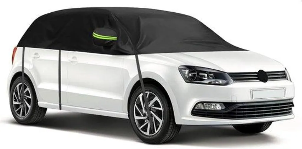Bâche de protection demi-housse pour VW Polo 2009-2023 coupe-vent grise