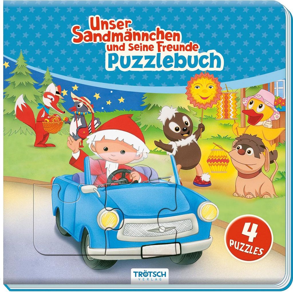 Trötsch Unser Sandmännchen Puzzlebuch mit 4 Puzzle Sandmann
