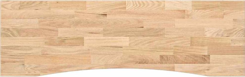 vidaXL Schreibtischplatte Unbehandelt 160x50x2,5 cm Massivholz Eiche