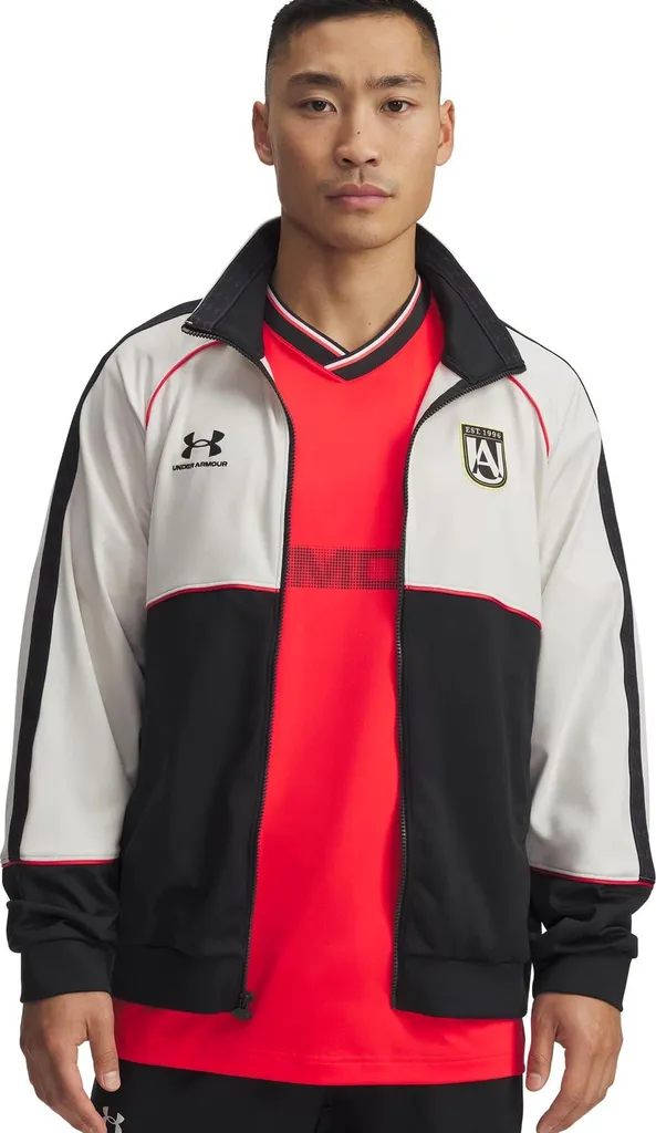 Veste de jogging zippée Under Armour blanche en grande taille