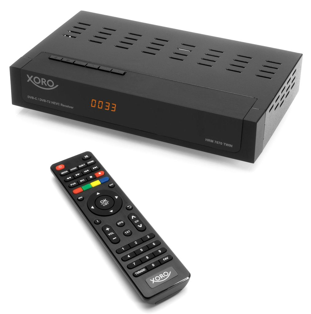 Xoro HRM 7670 TWIN, Kabel, Terrestrisch, Full HD, DVB-C, Produktbild 