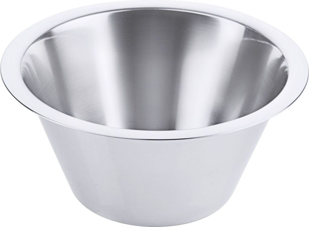 Schüssel, Küchenschüssel, flach konisch, Edelstahl 18/10, 0,5-14 Liter wählbar : 0,75 l Variante: 0,75 l